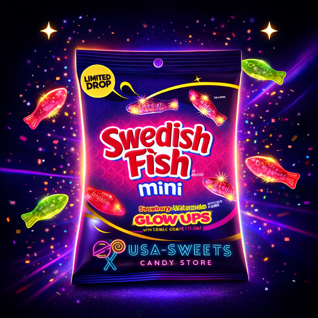 Swedish Fish GLOW UPS Mini BAG 102g