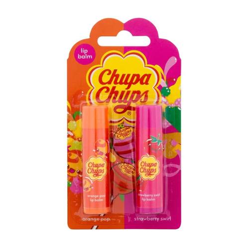 Chupa Chups Orange Pop & Strawberry Swirl Lip Balm Duo