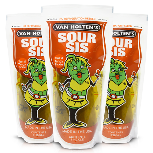 Van Holten's Sour Sis Pickle in a Pouch