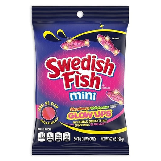 Swedish Fish GLOW UPS Mini BAG 102g