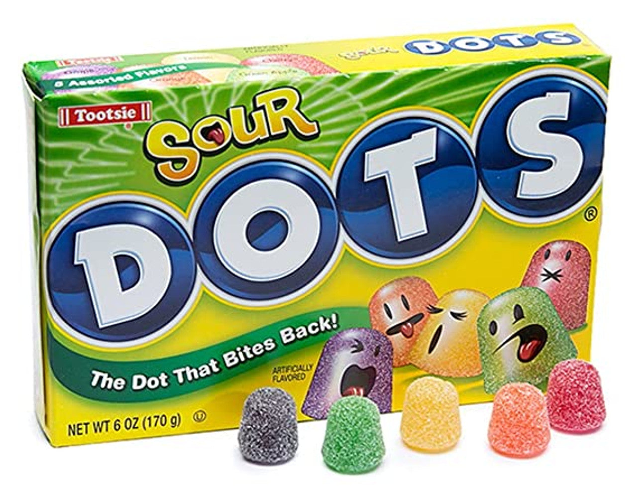 Tootsie Sour Dots Gumdrops Theatre Box