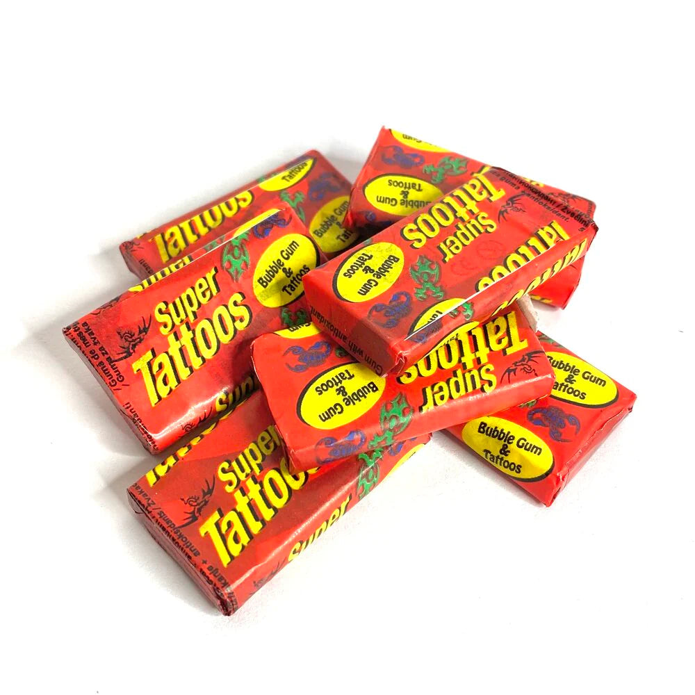 Boomer Super Tattoo Bubble Gum 5pcs