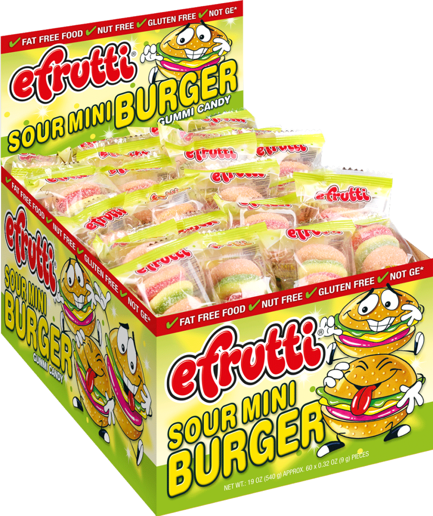 Efrutti Sour Mini Burger 9g