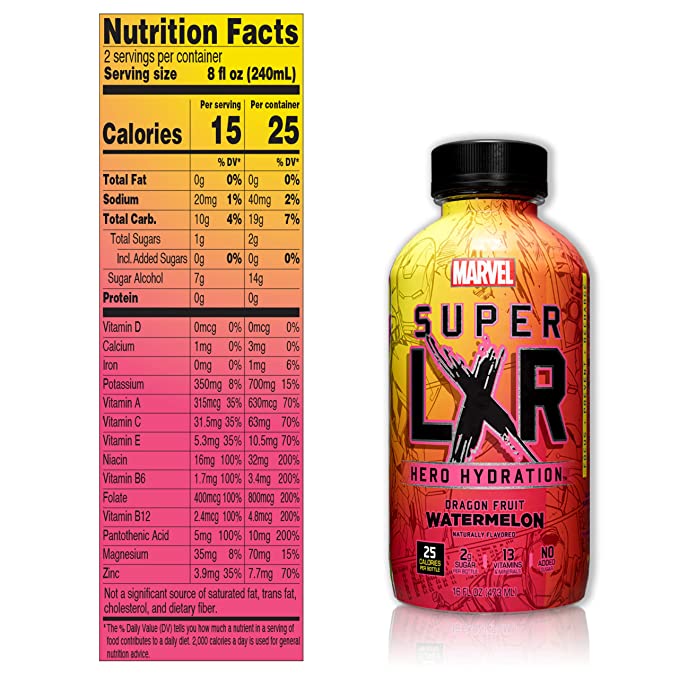 AriZona x Marvel Super LXR Hero Hydration - Dragon Fruit Watermelon