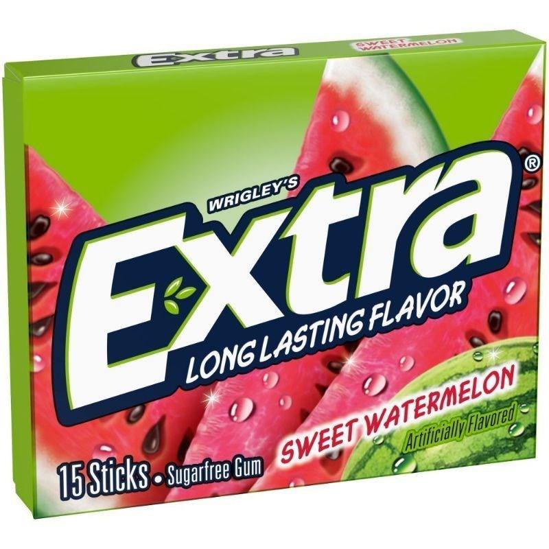 EXTRA SWEET WATERMELON SUGAR FREE GUM - USA Sweets