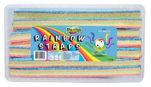 Rainbow Sour Straps - Lollinauts 200G