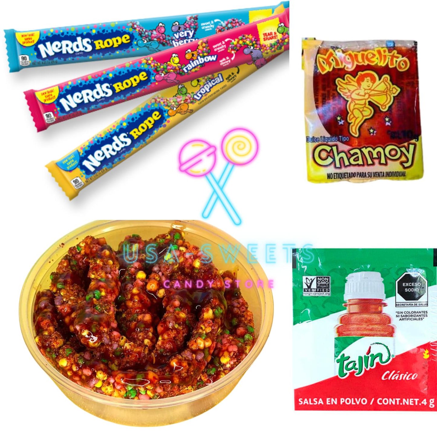 Nerds Ropes Enchilados Chamoy Tajin DIY Kit
