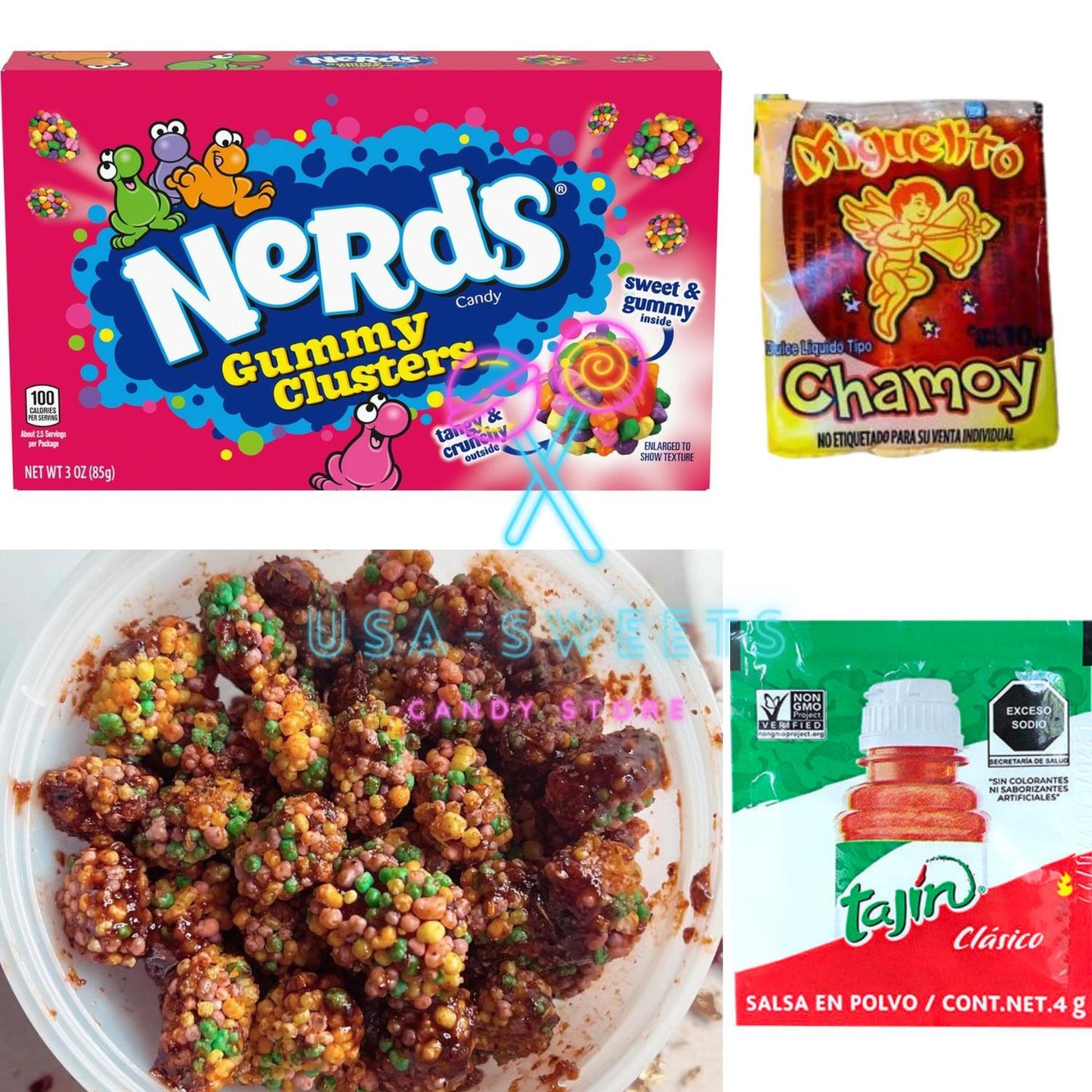 Nerds Gummy Clusters Enchilados Chamoy Tajin DIY Kit