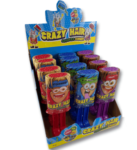 Crazy Hair Squeeze Candy