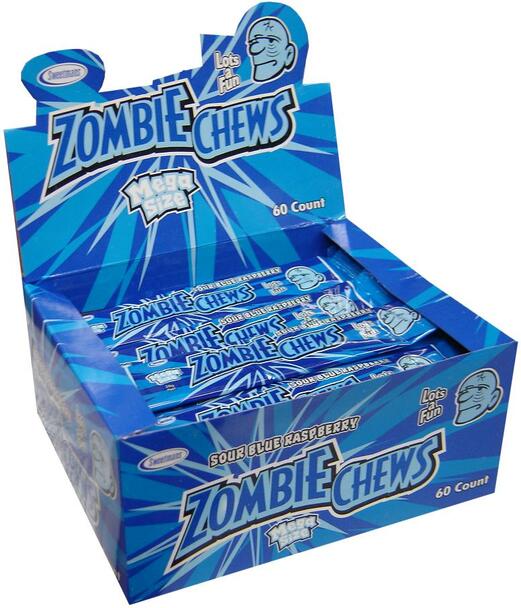 Zombie Chew Sour Blue Raspberry 28G