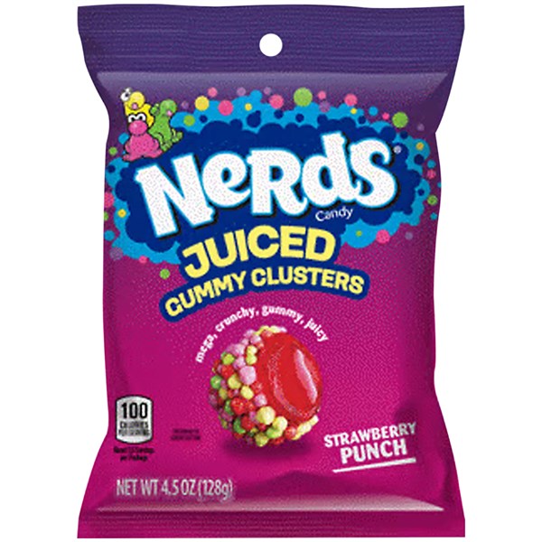 Nerds Gummy Clusters Juiced Strawberry Punch 128g Bag