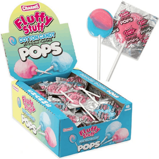 Fluffy Stuff Cotton Candy Lollipop
