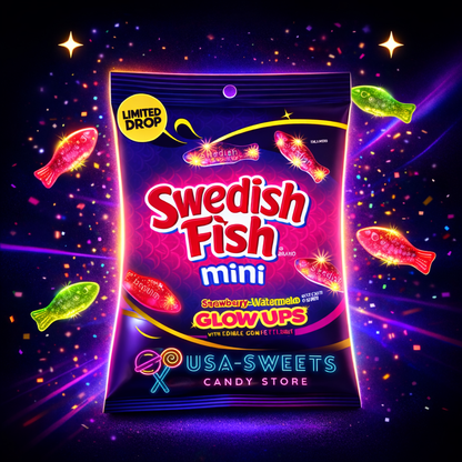 Swedish Fish GLOW UPS Mini BAG 102g