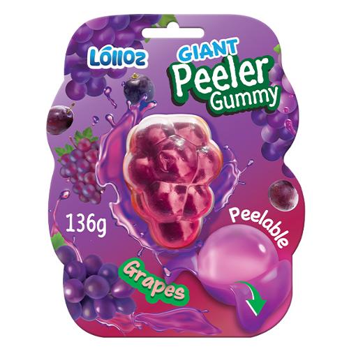 Lolloz Giant Peeler Gummy – Grape (136 g)