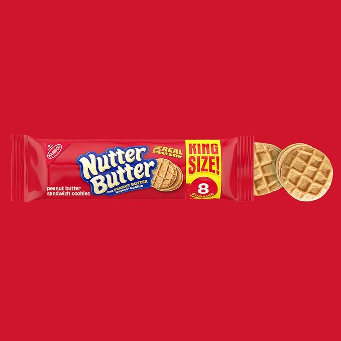 Nutter Butter Peanut Butter Sandwich Cookies King Size 100g