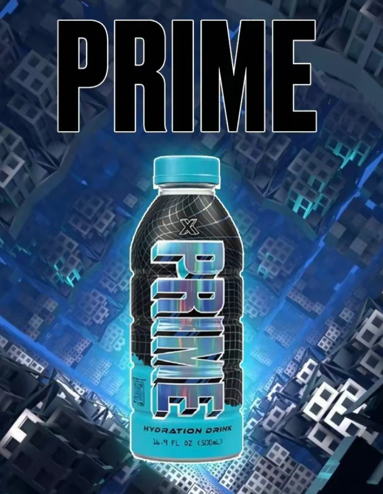 Prime Hydration Drink - Blue Raspberry 500ml exclusive at USA Sweets