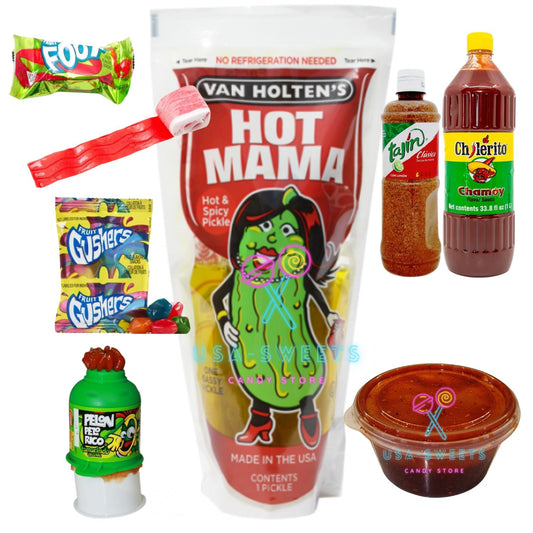Ultimate Fruit by the Foot Chamoy Hot Mama Pickle DIY Pack