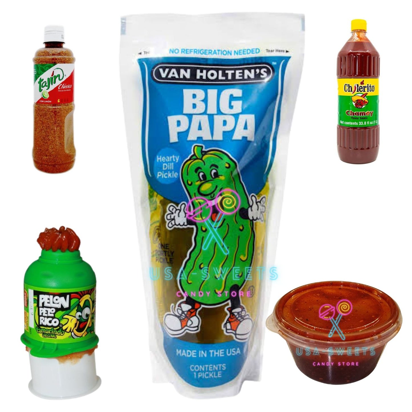 Deluxe Chamoy Big Papa Pickle DIY Pack