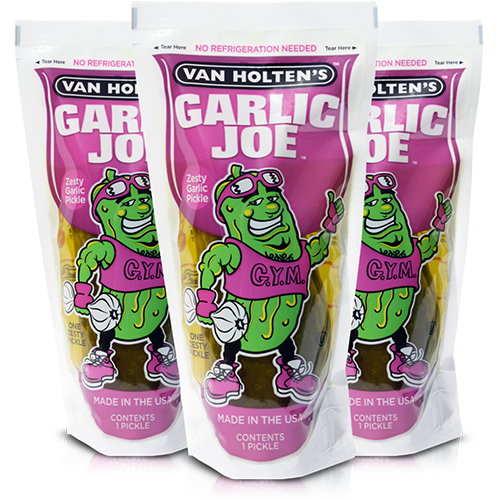 Van Holten's Garlic joe Pickle in a Pouch