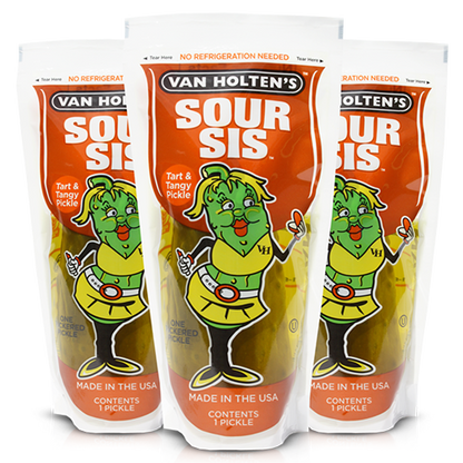 Van Holten's Sour Sis Pickle in a Pouch