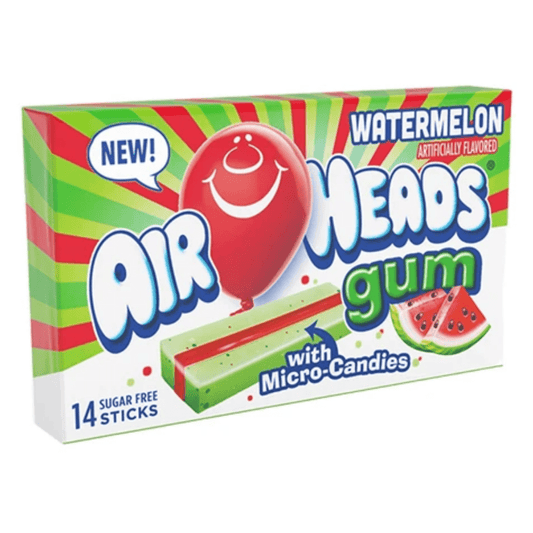 Airheads Gum Watermelon with Micro-Candies.