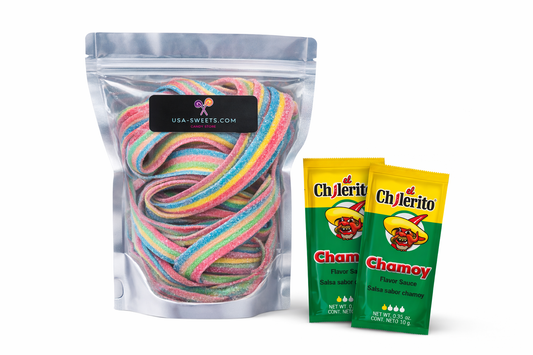 Loaded Chamoy Rainbow Sour Straps