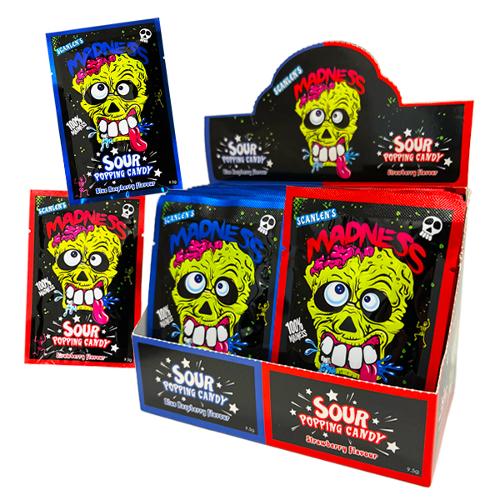 Scanlen's Madness Sour Popping Candy 2x Sachets