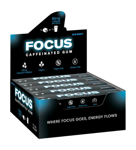Focus Caffeinated Ice Mint Gum 5s