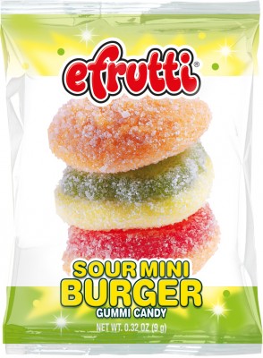 Efrutti Sour Mini Burger 9g