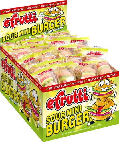 Efrutti Sour Mini Burger 9g