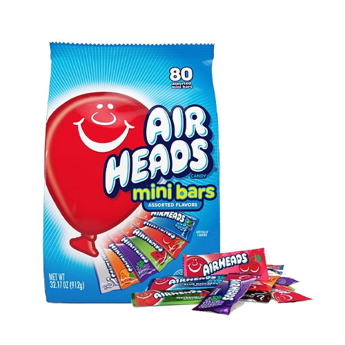 Airheads Assorted Mini Bars 80 pcs Bag