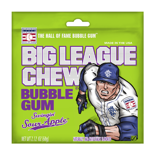 BIG LEAGUE CHEW SOUR APPLE 60g - USA Sweets