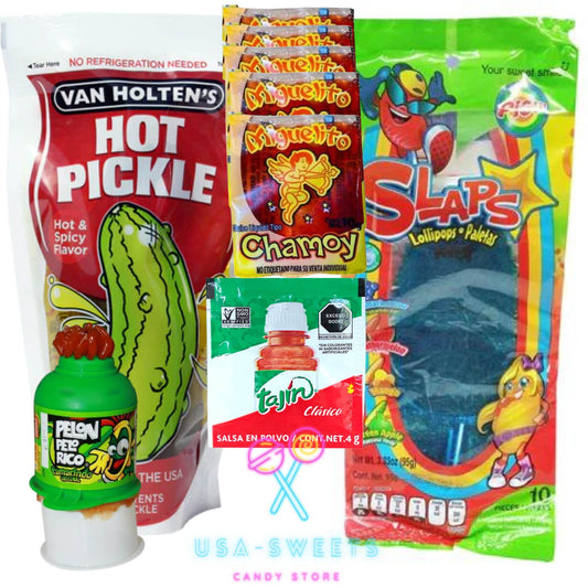 Deluxe Slaps Chamoy Hot Mama Pickle DIY Pack
