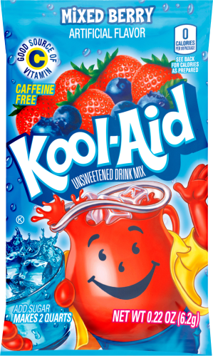 Kool Aid Mixed Berry Mix Unsweetened Drink Mix 4g