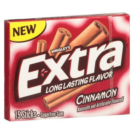 EXTRA Cinnamon Sugar Free Gum 15 Sticks