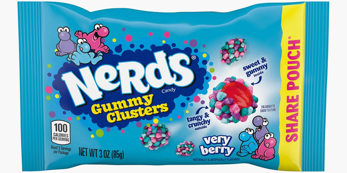 Nerds Gummy Clusters Very Berry Share Pouch 85g