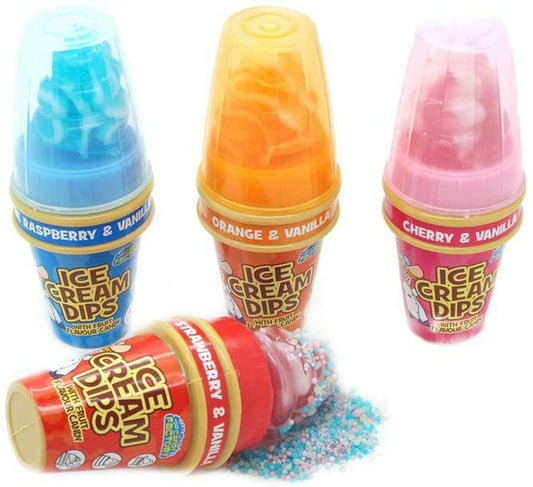 ICE CREAM DIPS W/FRUIT FLAVOURED CANDY 20G