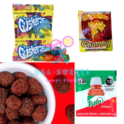 Chamoy Tajin Spicy Gushers DIY Kit