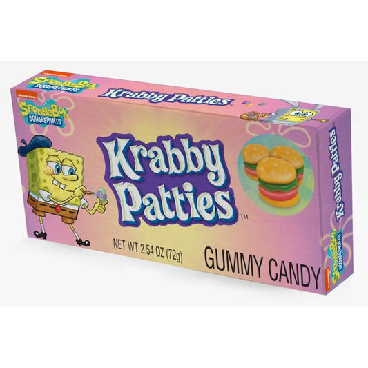 Krabby Patties Gummy Candy Theatre Box - Spongebob 72G