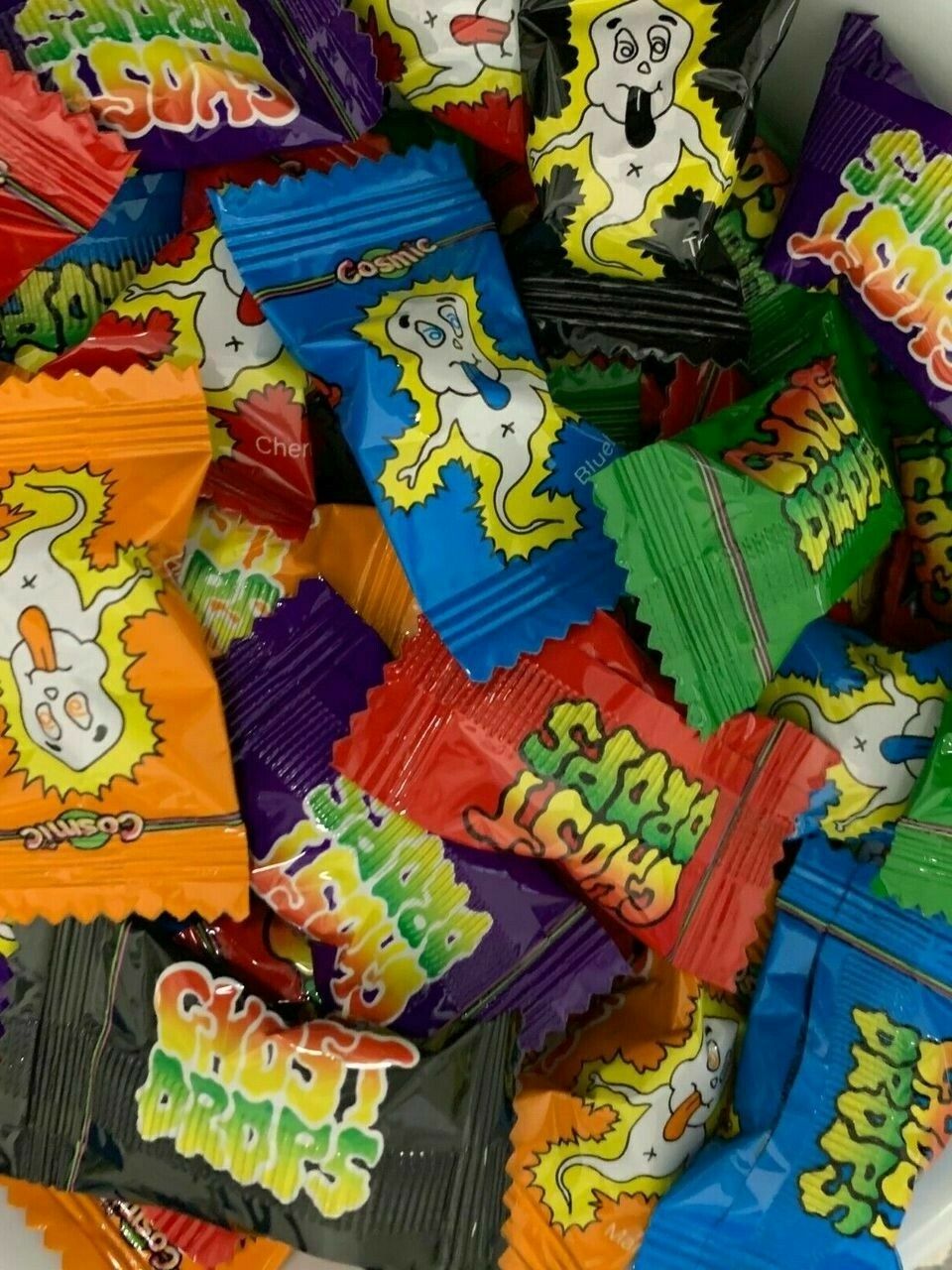 Ghost Blob Drops - 12 Lollies.