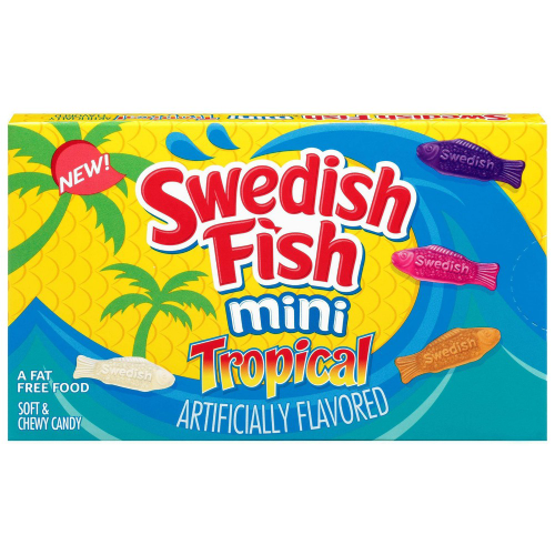 Swedish Fish Mini Tropical Soft & Chewy Candy 99G