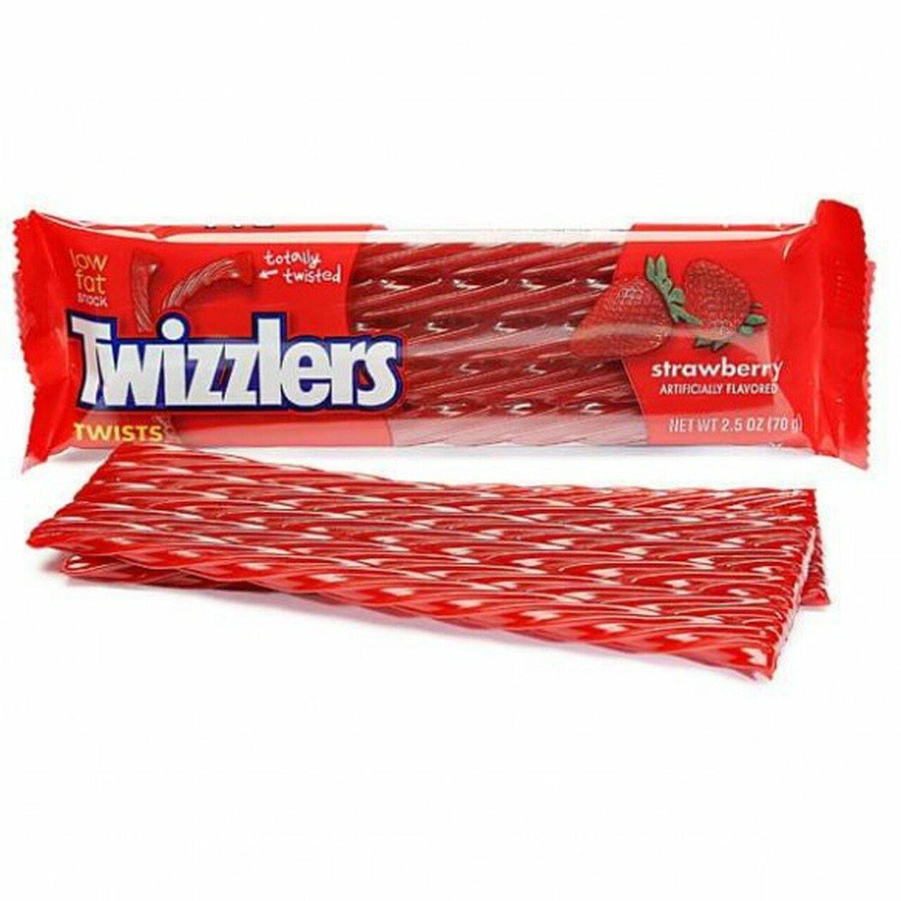 HERSHEYS TWIZZLER STRAWBERRY 70g - USA Sweets