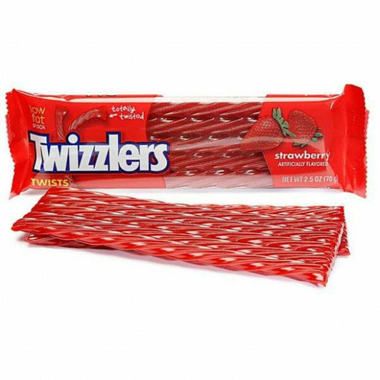 HERSHEYS TWIZZLER STRAWBERRY 70g - USA Sweets
