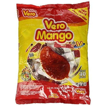 Vero Mango Chilli Lollipop Bag 40Pcs